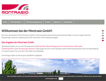 Tablet Screenshot of montrasio-gmbh.de